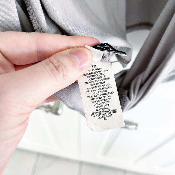 Onzie Drapey V Back in Sand - Picture 7 of 7